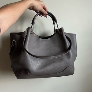 Sondra Roberts Squared Taupe Handbag
